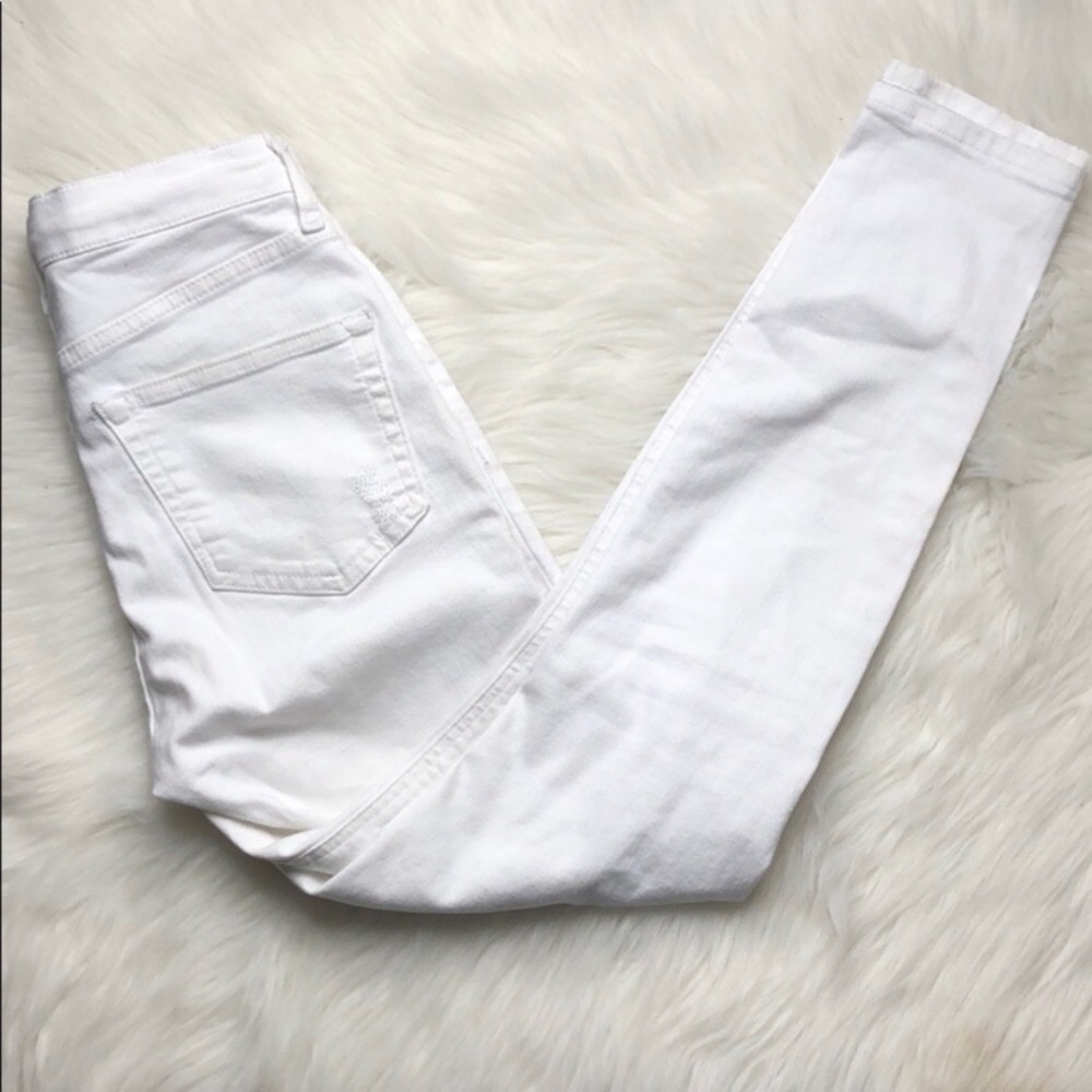Top Shop white jeans - Picture 3 of 5